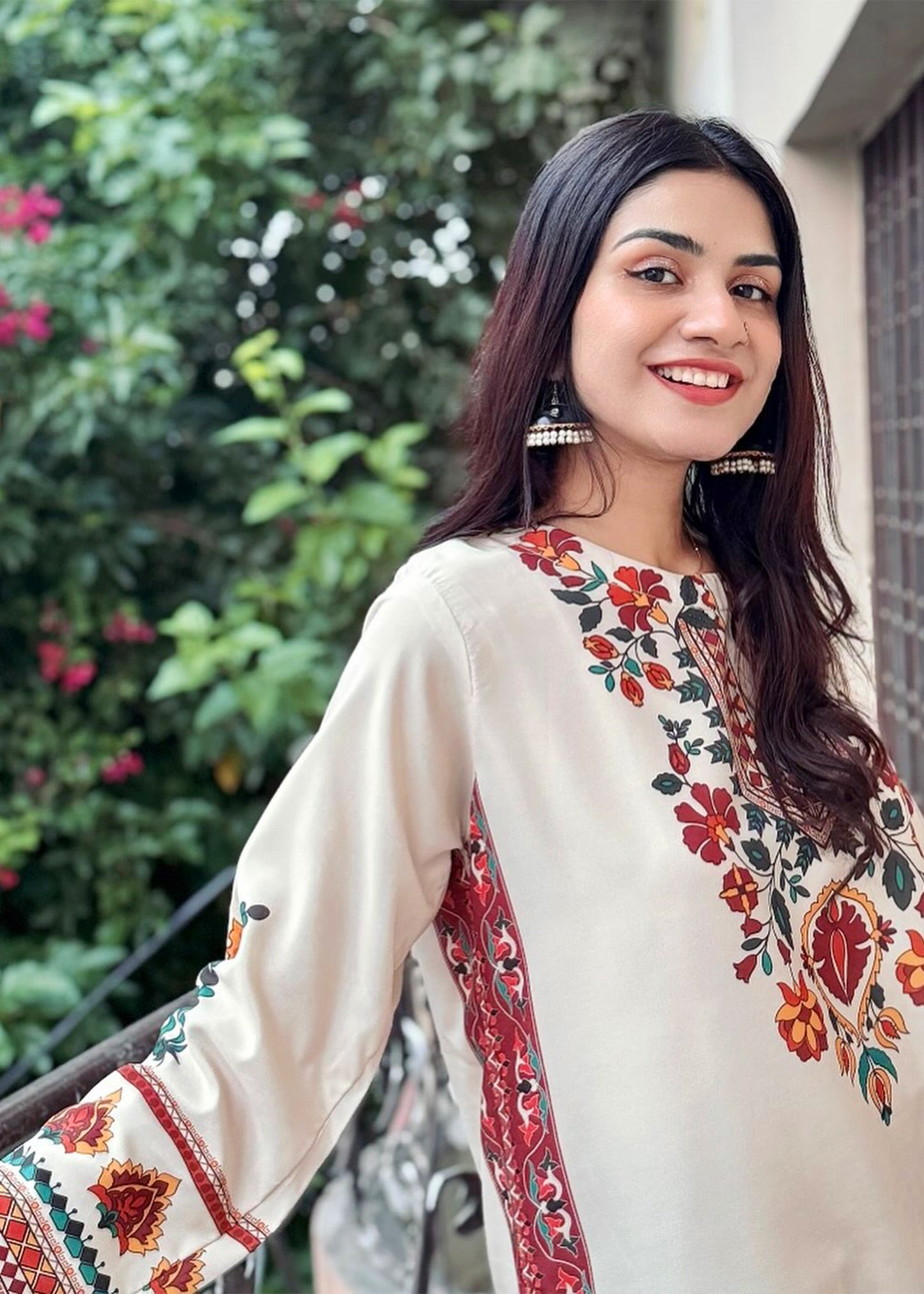 Rosé Garden Printed 2 pc