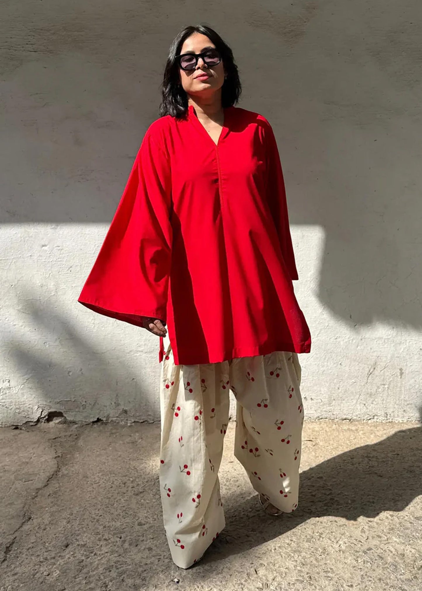 Cherry Whisper Kurta Set